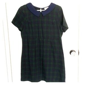 Plaid collar dress